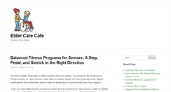 Desktop Screenshot of eldercarecafe.net