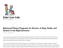 Tablet Screenshot of eldercarecafe.net